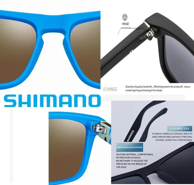 Shimano-Óculos Polarizados Masculinos e Femininos