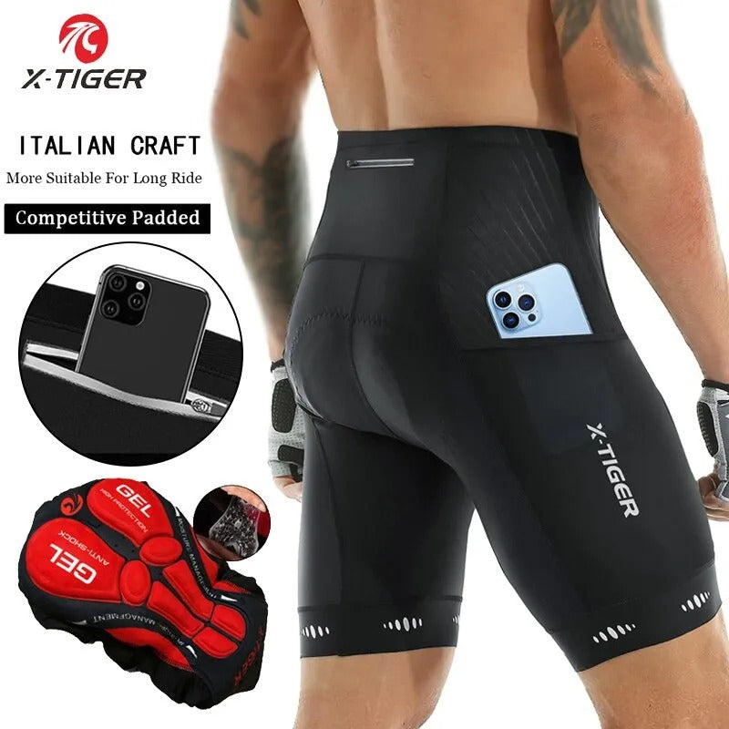 Shorts de Ciclismo com Bolso Traseiro